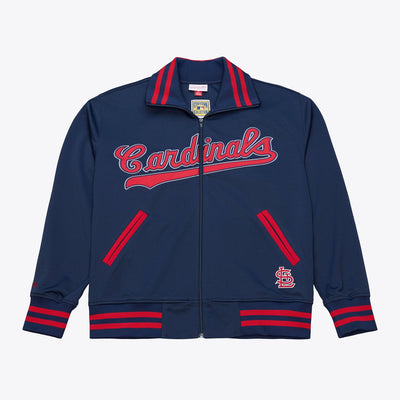 Mitchell & Ness St. Louis Cardinals Navy Playoff Win Full-Zip Jacket