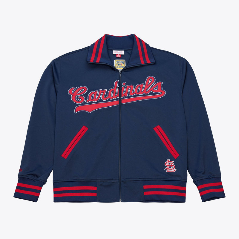 Mitchell & Ness St. Louis Cardinals Navy Playoff Win Full-Zip Jacket