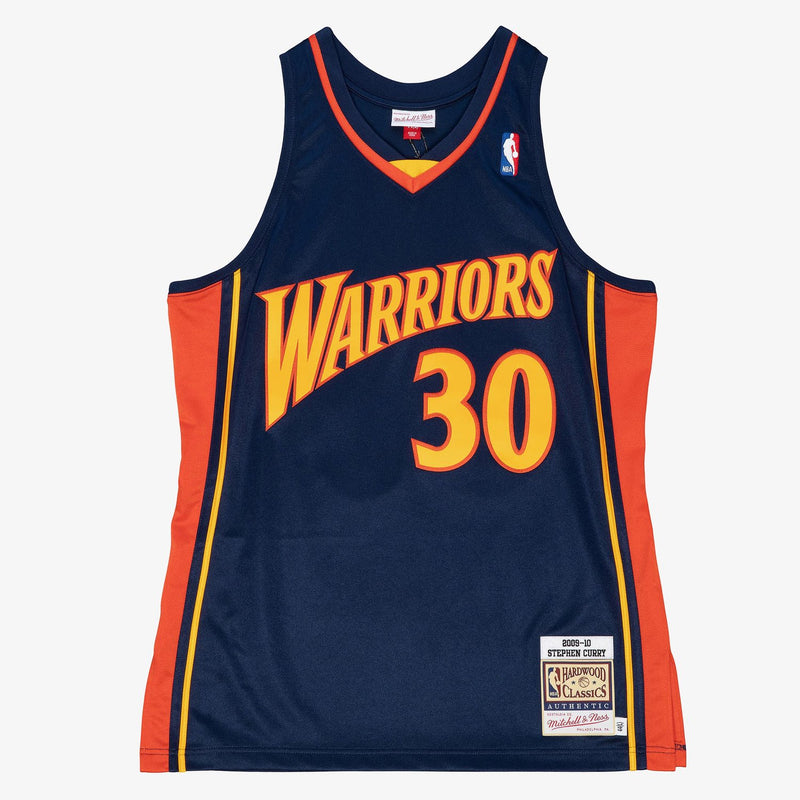 Mitchell & Ness Stephen Curry Golden State Warriors 2009-10 Navy Authentic Player Jersey