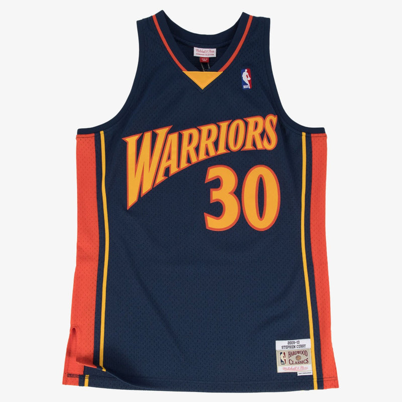 Mitchell & Ness Stephen Curry Golden State Warriors 2009-10 Navy Swingman Player Jersey