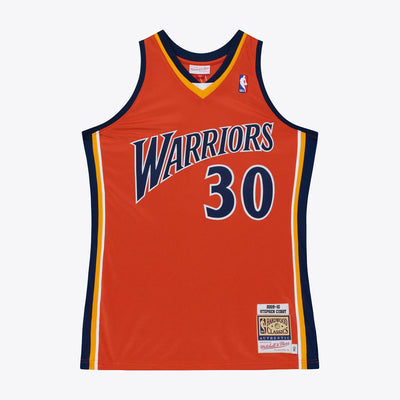 Mitchell & Ness Stephen Curry Golden State Warriors 2009-10 Orange Authentic Player Jersey
