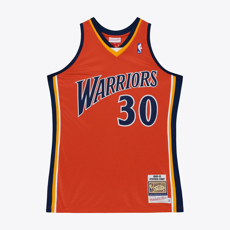 Mitchell & Ness Stephen Curry Golden State Warriors 2009-10 Orange Authentic Player Jersey