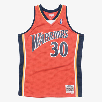 Mitchell & Ness Stephen Curry Golden State Warriors 2009-10 Orange Swingman Player Jersey