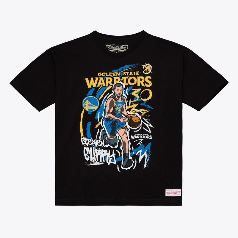 Mitchell & Ness Stephen Curry Golden State Warriors Black Chalked Up T-Shirt
