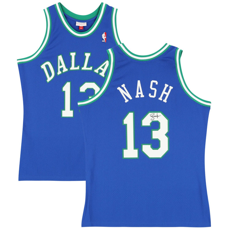 Steve Nash Dallas Mavericks Autographed Fanatics Authentic Mitchell & Ness Blue 1998-99 Authentic Jersey