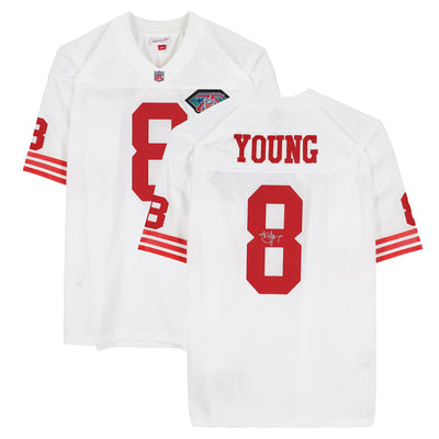 Steve Young San Francisco 49ers Autographed Fanatics Authentic White Mitchell & Ness 1994 Authentic Jersey