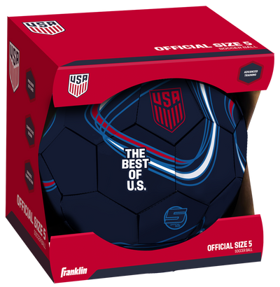 Franklin Sports USSF Dali Soccer Ball - Size 5 - Navy