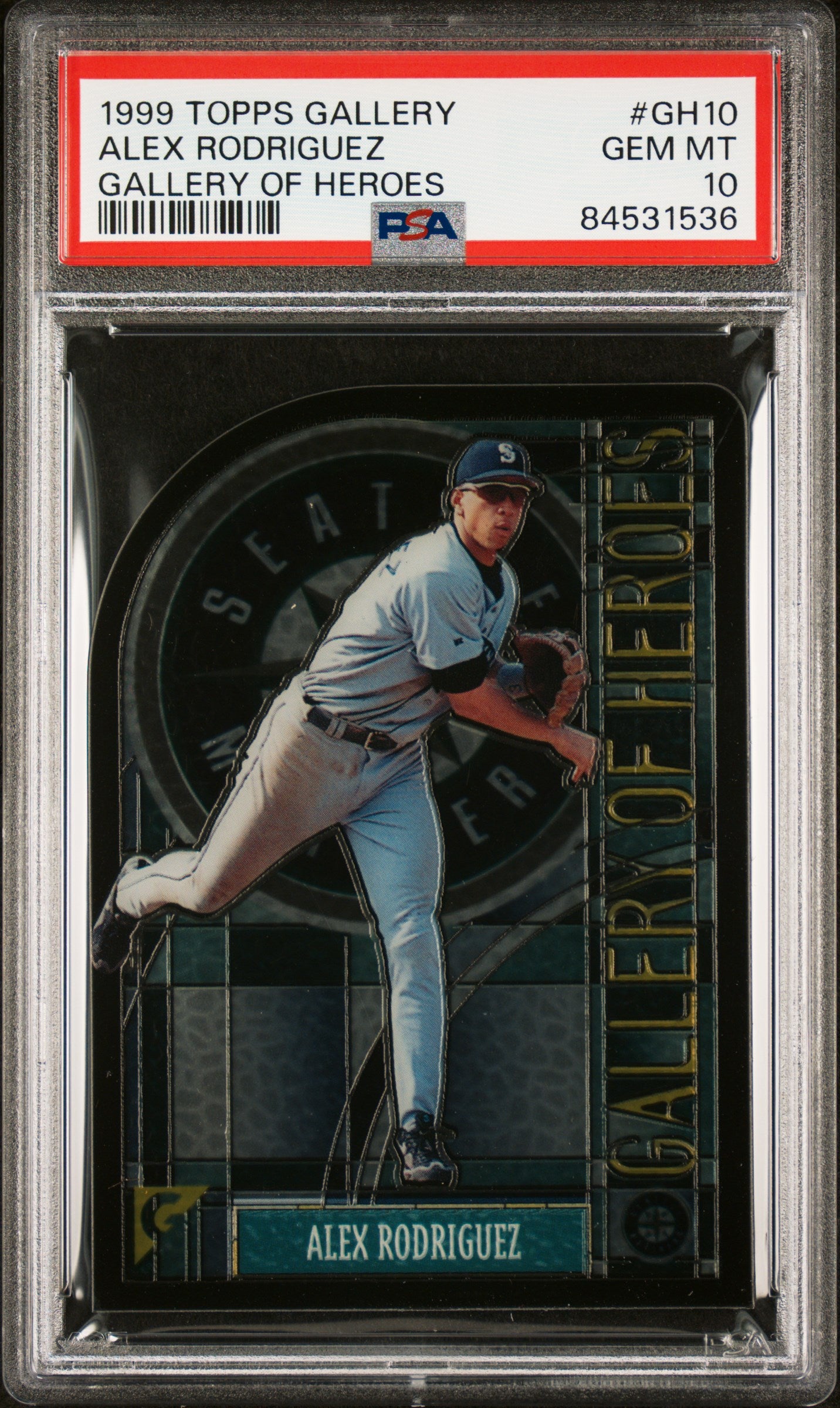 1999 Topps Gallery Alex Rodriguez #GH10 Gallery of Heroes PSA 10