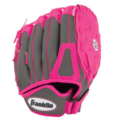 Franklin Sports RTP Teeball Fielding Glove - Graphite/Pink - Right Hand Throw