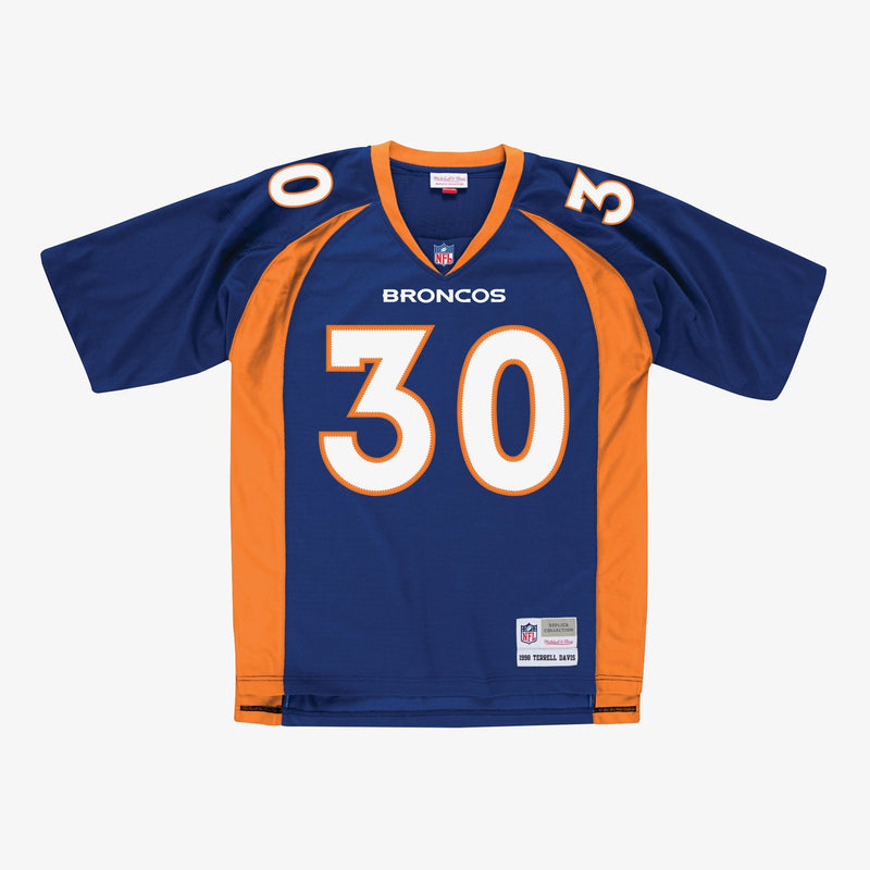 Mitchell & Ness Terrell Davis Denver Broncos 1998 Royal Legacy Player Jersey