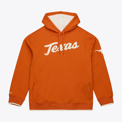 Mitchell & Ness Texas Longhorns Texas Orange Team Legacy Fleece Hoodie