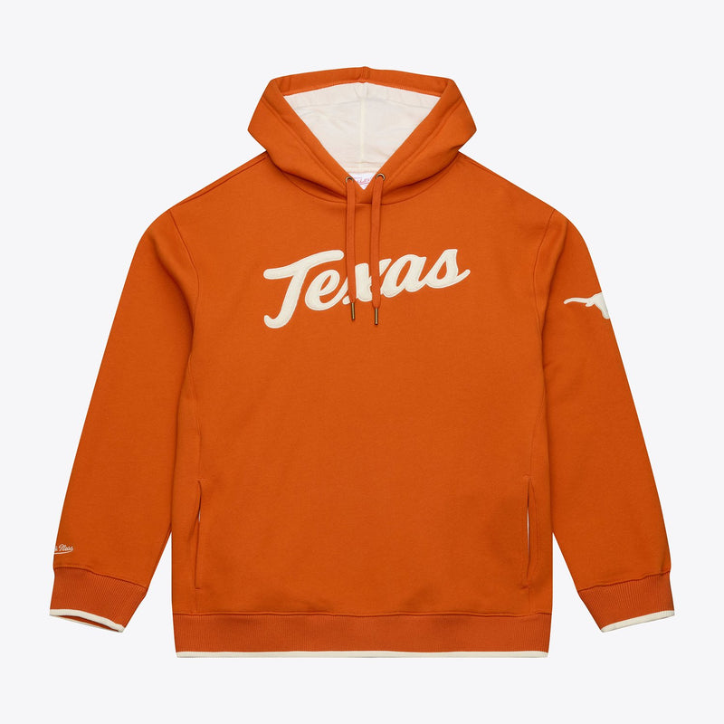 Mitchell & Ness Texas Longhorns Texas Orange Team Legacy Fleece Hoodie