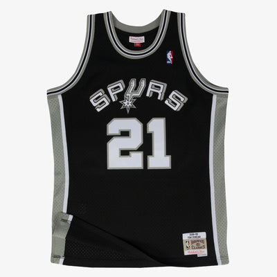 Mitchell & Ness Tim Duncan San Antonio Spurs 1998-99 Black Swingman Player Jersey