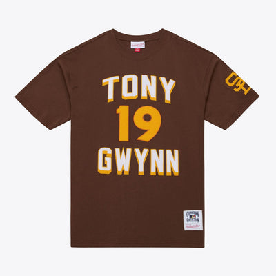 Mitchell & Ness Tony Gwynn San Diego Padres Brown Player Premium T-Shirt