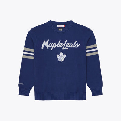 Mitchell & Ness Toronto Maple Leafs Navy Head Coach Sweater