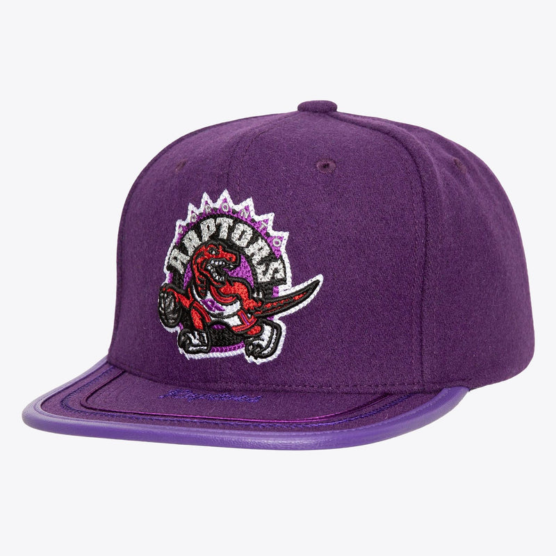 Mitchell & Ness Toronto Raptors Purple Hardwood Classics Upscale Snapback Hat