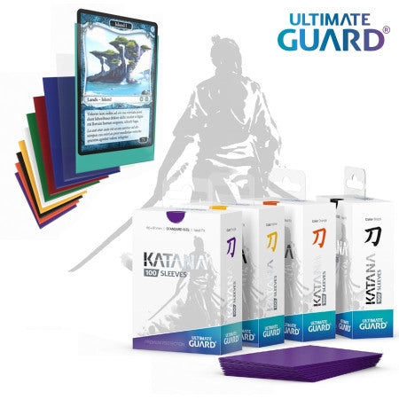 Ultimate Guard Katana Card Sleeves Standard Size (100 Count) - Black