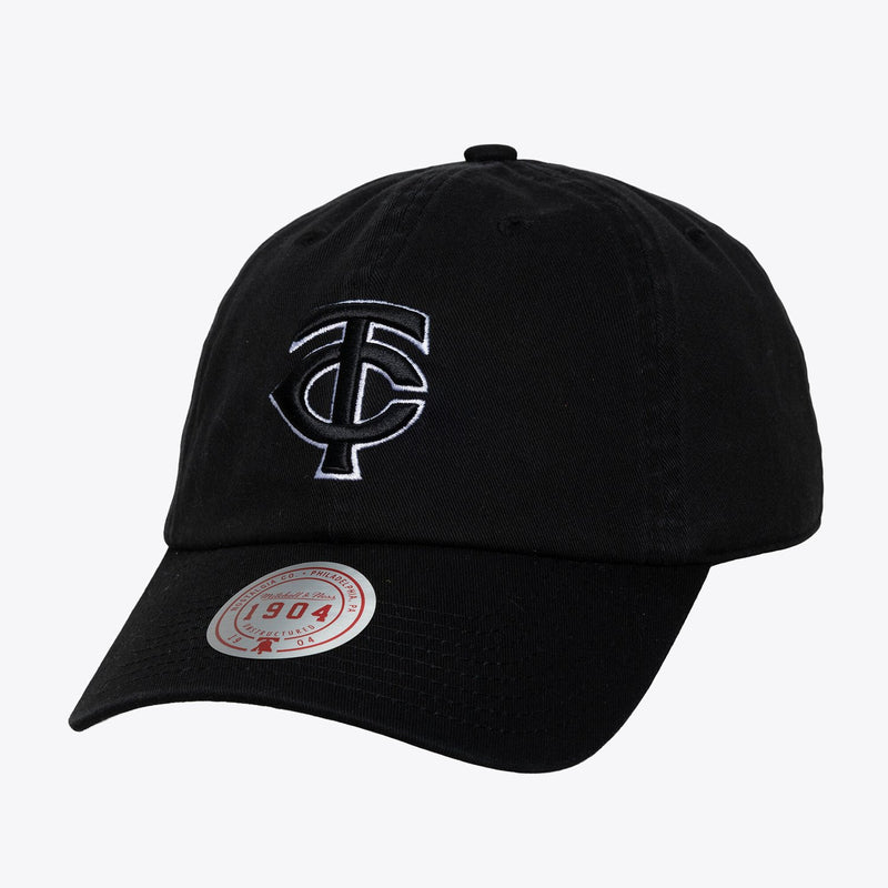 Minnesota Twins Mitchell & Ness Unisex 1904 Strapback Adjustable Hat - Black & White