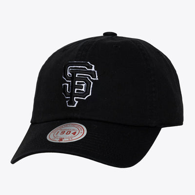 San Francisco Giants Mitchell & Ness Unisex 1904 Strapback Adjustable Hat - Black & White