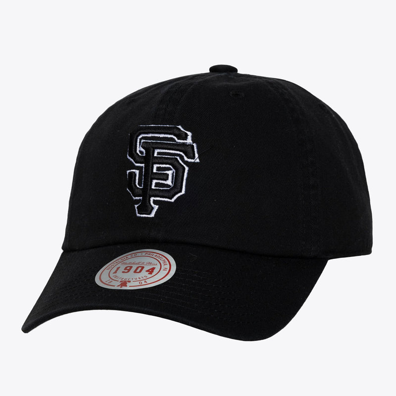 San Francisco Giants Mitchell & Ness Unisex 1904 Strapback Adjustable Hat - Black & White