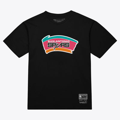 San Antonio Spurs Mitchell & Ness Unisex Hardwood Classics Arch T-Shirt - Black