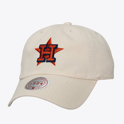 Houston Astros Mitchell & Ness Unisex Off-Season 1904 Strapback Adjustable Hat - Cream