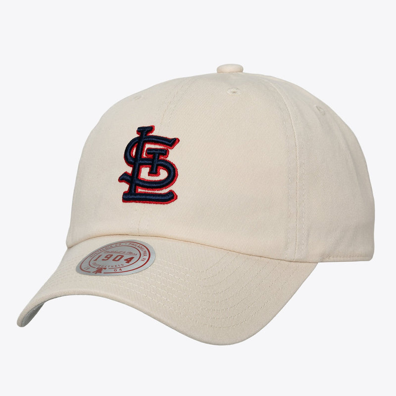 St. Louis Cardinals Mitchell & Ness Unisex Off-Season 1904 Strapback Adjustable Hat - Cream