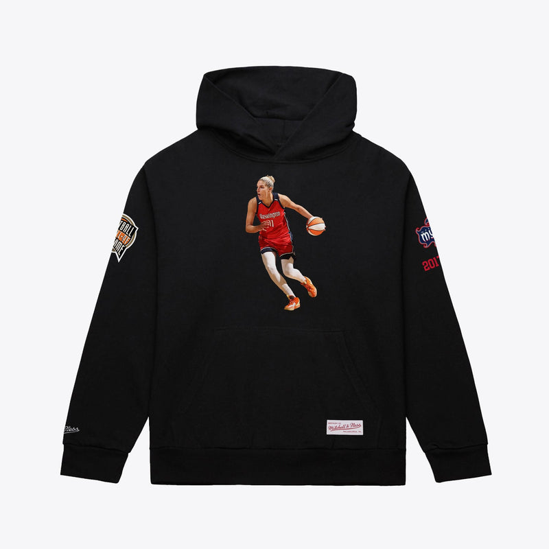 Elena Delle Donne Washington Mystics Mitchell & Ness Unisex Basketball Hall of Fame Player Hoodie - Black