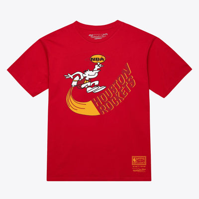 Houston Rockets Mitchell & Ness Unisex Hardwood Classics Arch T-Shirt - Red
