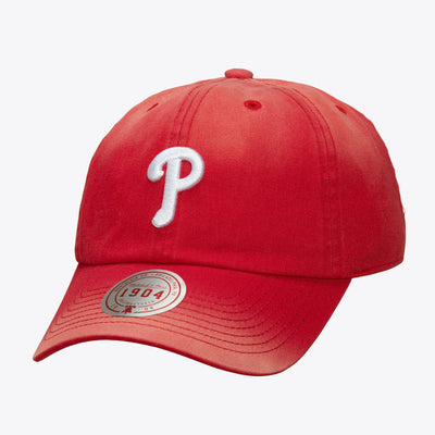 Philadelphia Phillies Mitchell & Ness Unisex 1904 Soft Wash Adjustable Hat - Red