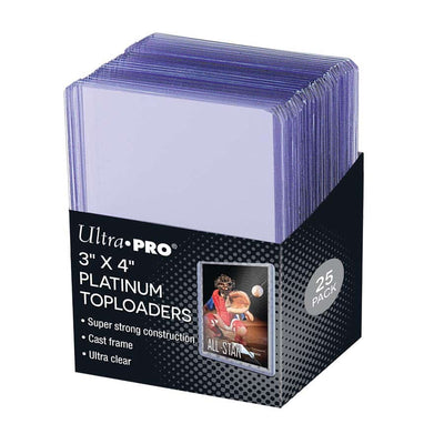 Ultra Pro Ultra Clear Platinum Top Loaders (25 Count) - 3x4 Standard