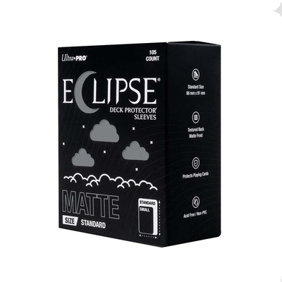 Ultra Pro Eclipse Matte Standard Deck Protector Sleeves (105 Count) - Smoke Grey