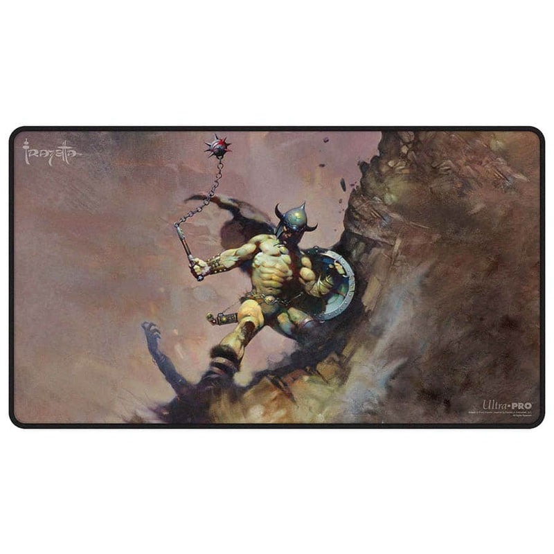 Ultra Pro Frank Frazetta Black-Stitched Playmat - Warrior with Ball and Chain