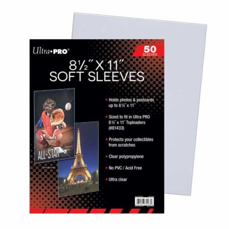 Ultra Pro Soft Sleeves (50 Count) - 8.5" x 11"