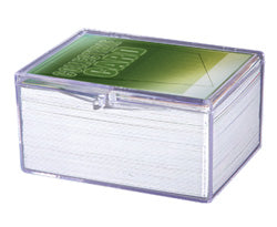 Ultra Pro 100-Count Hinged Card Storage Box - Clear