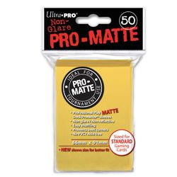 Ultra Pro Pro-Matte Standard Deck Protectors (50 Count) - Yellow