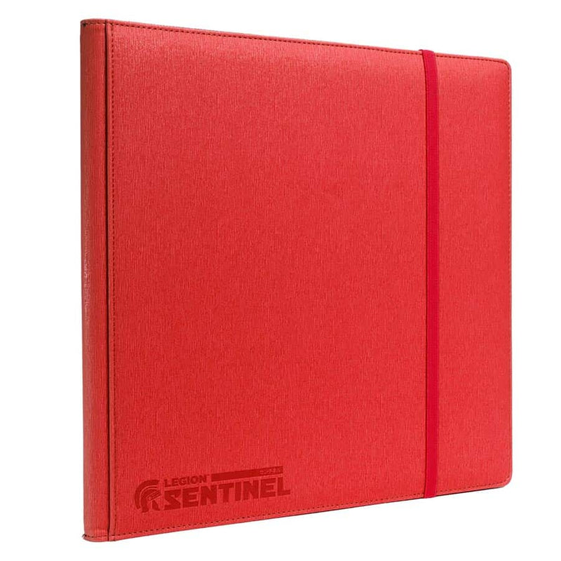 Legion Supplies Sentinel 12-Pocket Premium Binder - Red