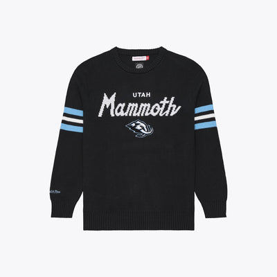 Mitchell & Ness Utah Mammoth Black Head Coach Sweater