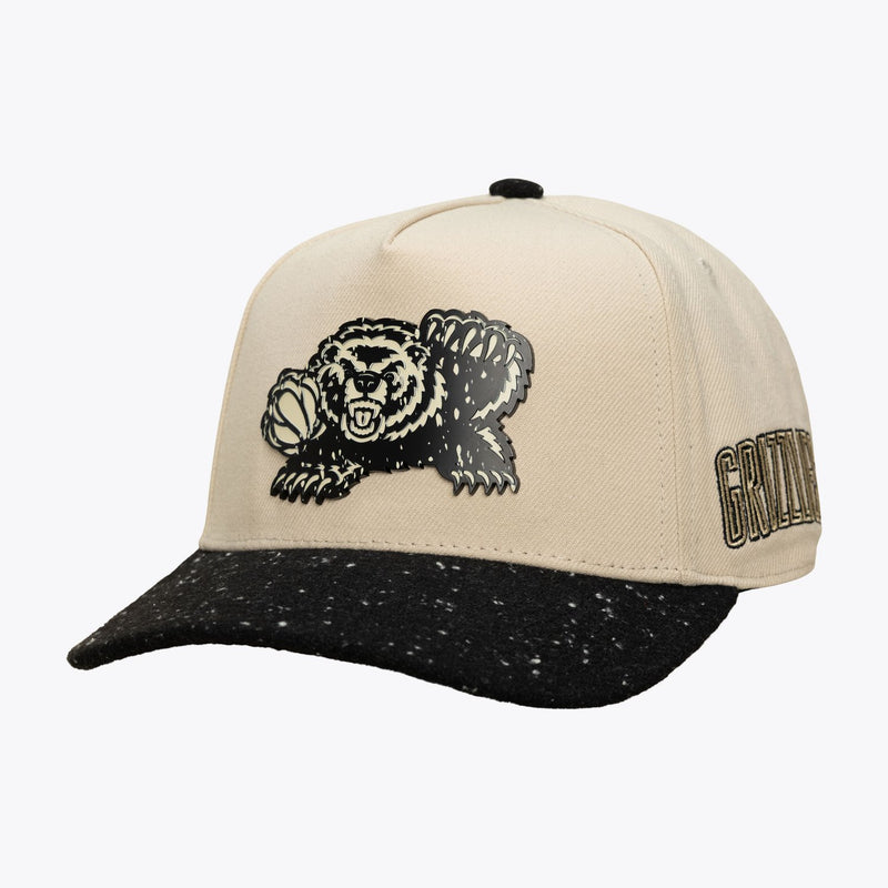 Mitchell & Ness Vancouver Grizzlies Hardwood Classics Cookies & Cream Pro Pinch Snapback Hat