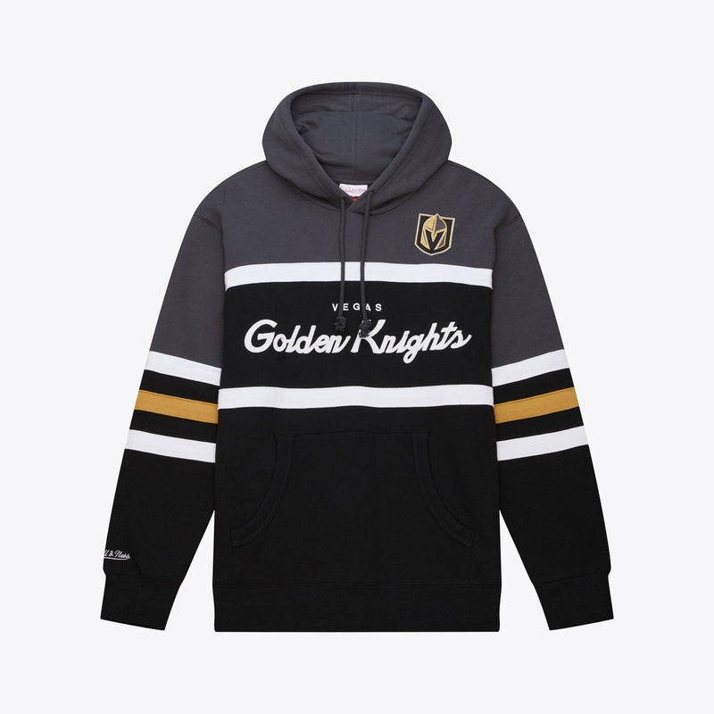 Mitchell & Ness Vegas Golden Knights Black Head Coach Pullover Hoodie