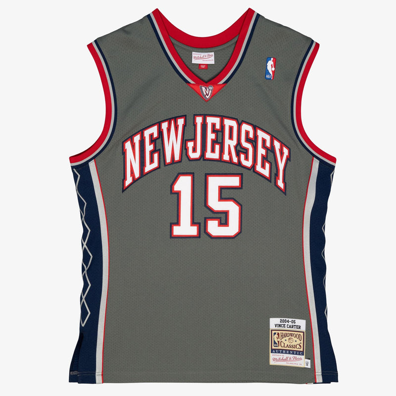 Mitchell & Ness Vince Carter New Jersey Nets 2004-05 Gray Authentic Jersey