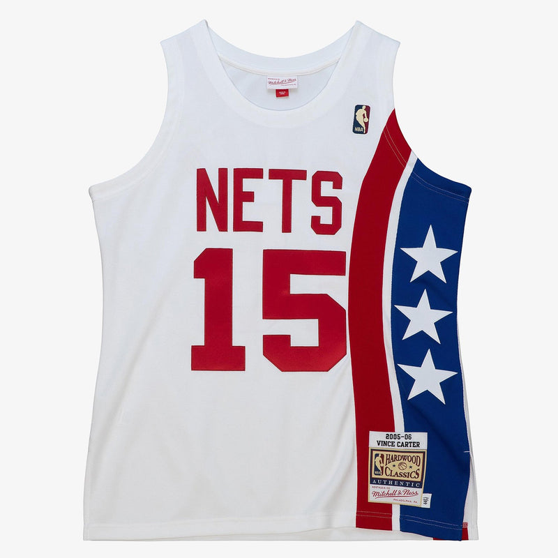 Mitchell & Ness Vince Carter New Jersey Nets 2005-06 White Authentic Jersey