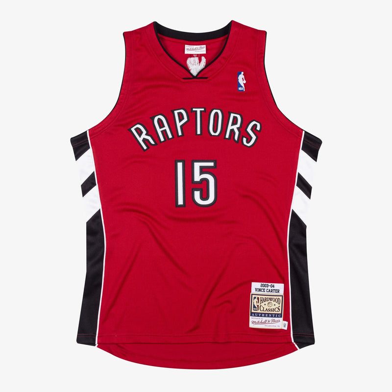 Mitchell & Ness Vince Carter Toronto Raptors 2003-04 Red Authentic Jersey