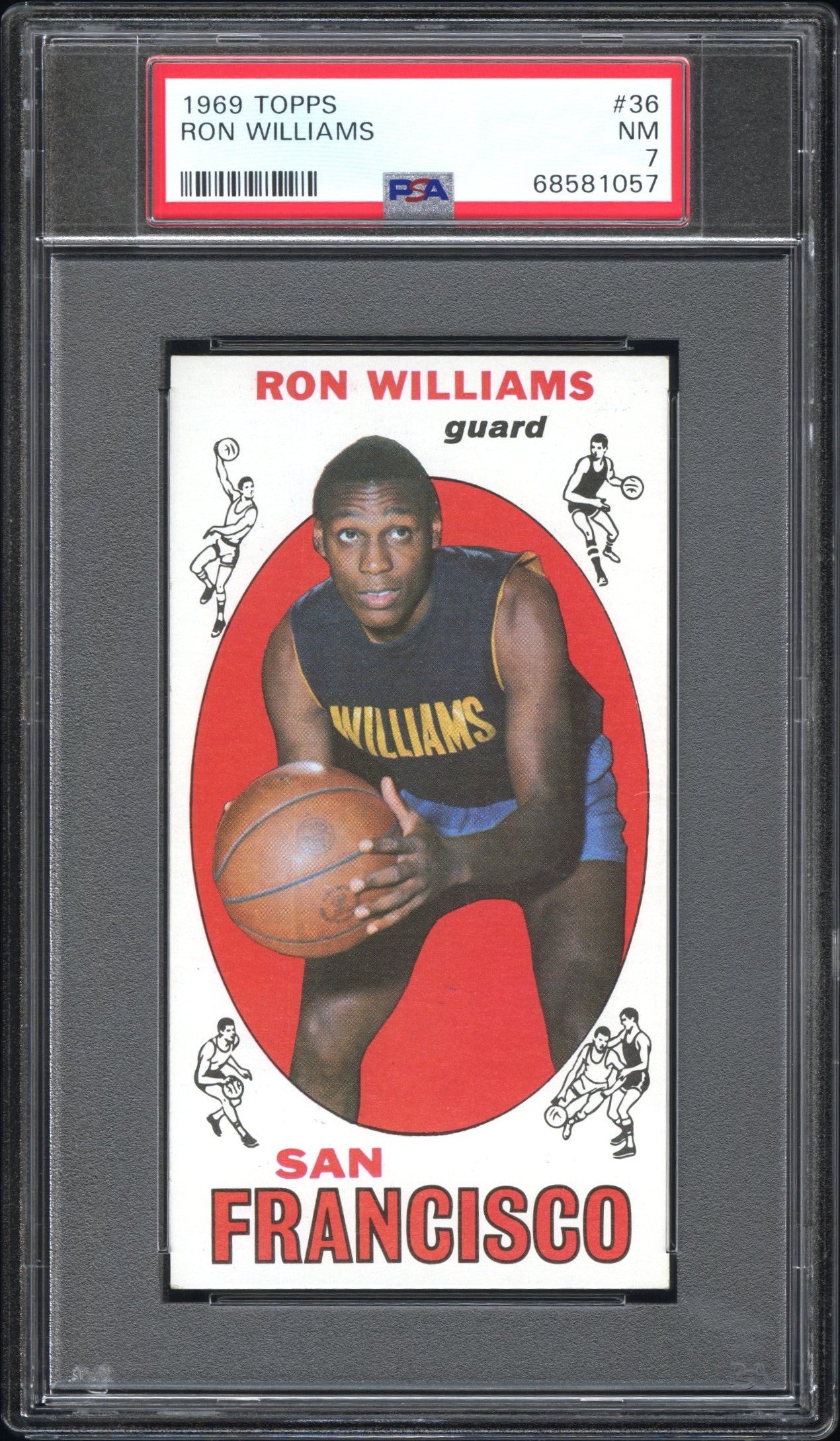 1969 Topps #36 Fritz Williams PSA 7