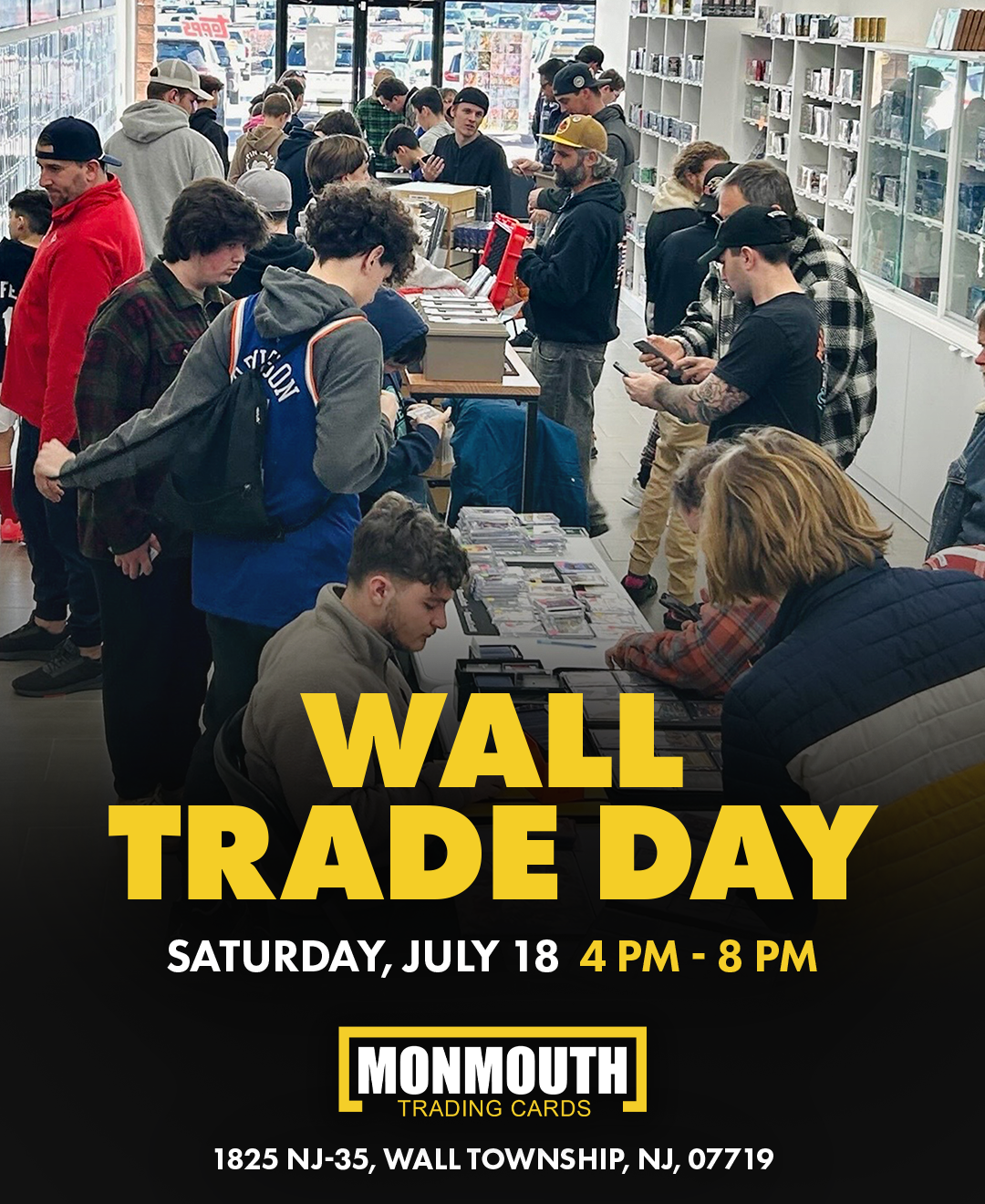 Sports Card Trade Night in New Jersey | Monmouth Cards, Wall Trade Day