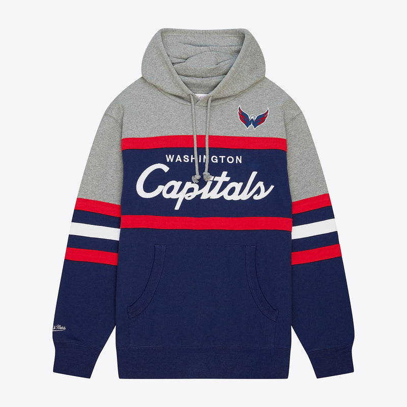 Mitchell & Ness Washington Capitals Navy Head Coach Pullover Hoodie