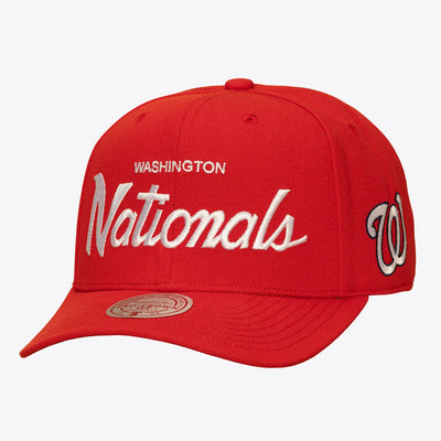 Mitchell & Ness Washington Nationals Red Head Coach Pro Crown Snapback Hat