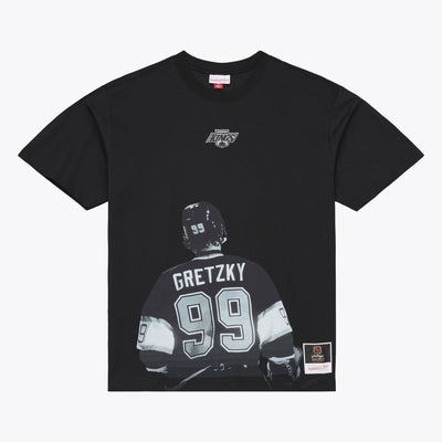 Mitchell & Ness Wayne Gretzky Los Angeles Kings Black Player T-Shirt