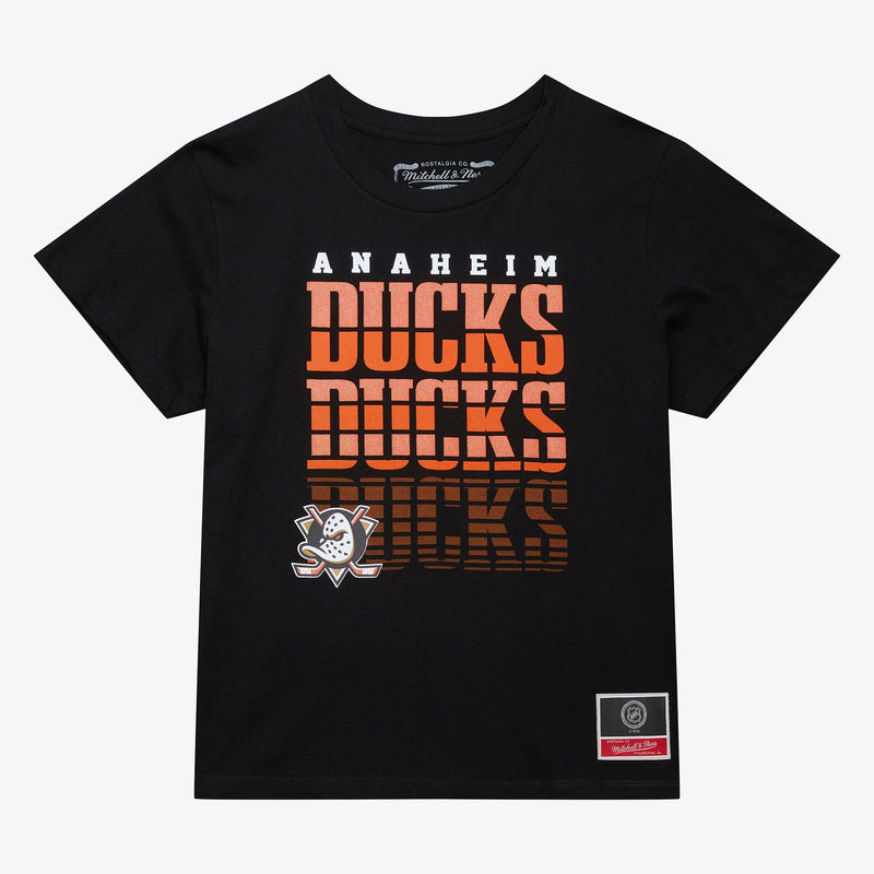 Mitchell & Ness Women's Anaheim Ducks Black Fade Away T-Shirt