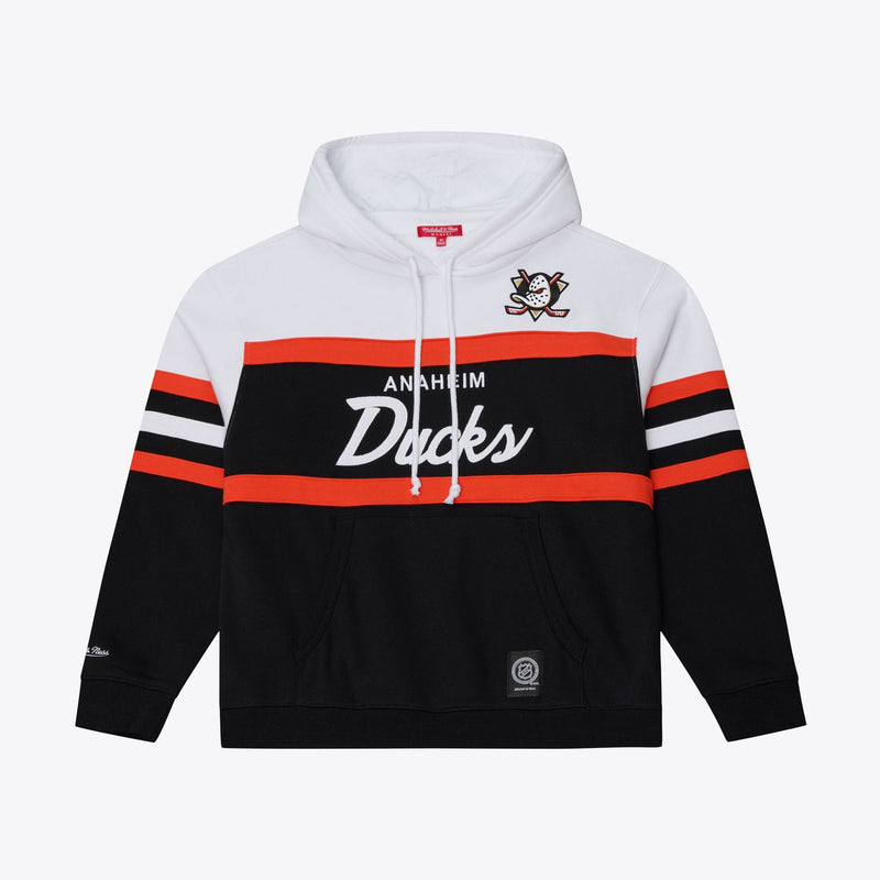 Mitchell & Ness Women's Anaheim Ducks Black Head Coach Hoodie
